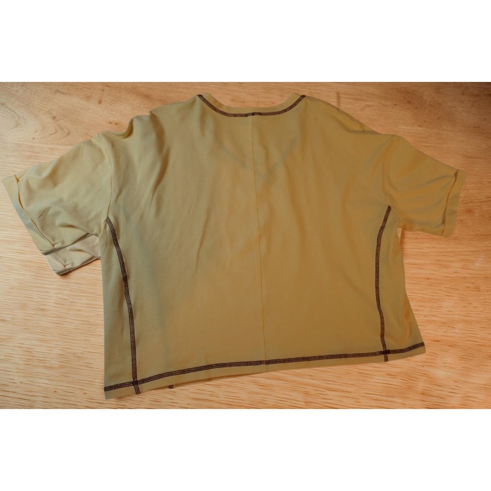Womens Yellow 2 Piece Skort Set V-Neck Top Activewear Athleisure Small - Picture 6 of 15